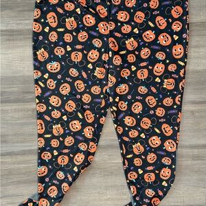 Halloween Pumpkin Print Leggings